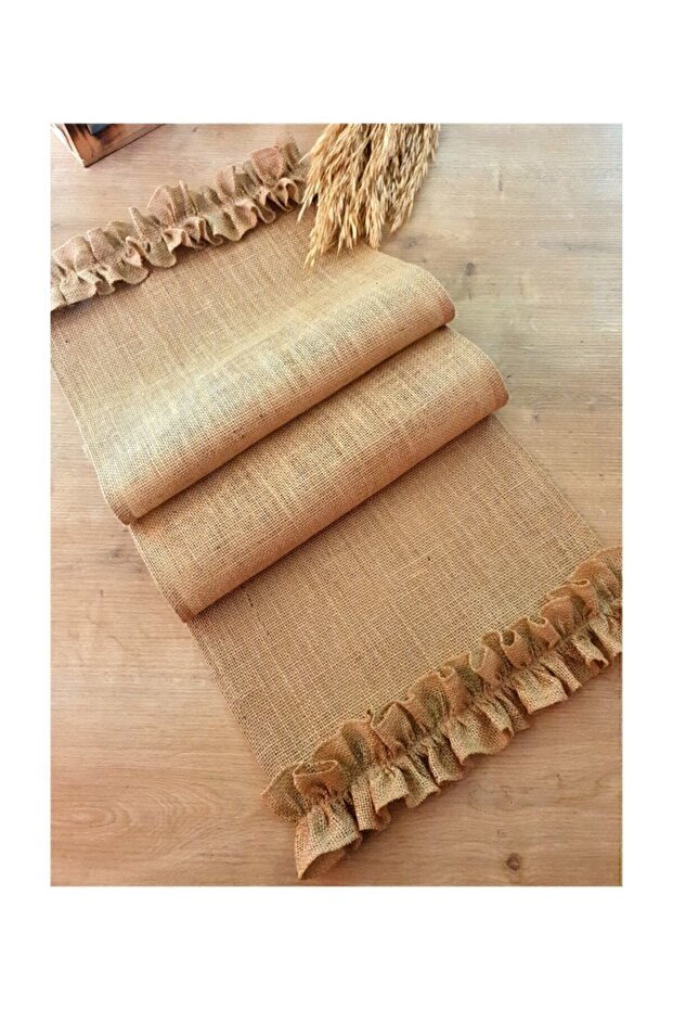 Fırfırlı Hasır Runner - 2