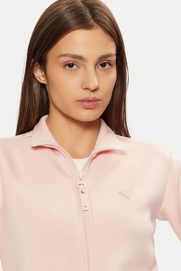 Kadın New Allie Scuba Fermuarlı Sweatshirt - Pembe - 3