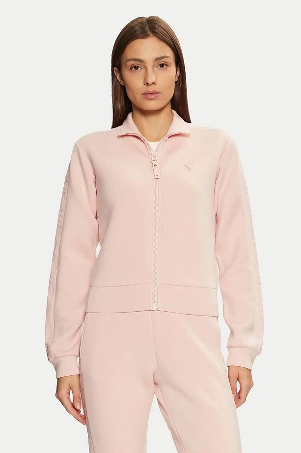 Kadın New Allie Scuba Fermuarlı Sweatshirt - Pembe - 1