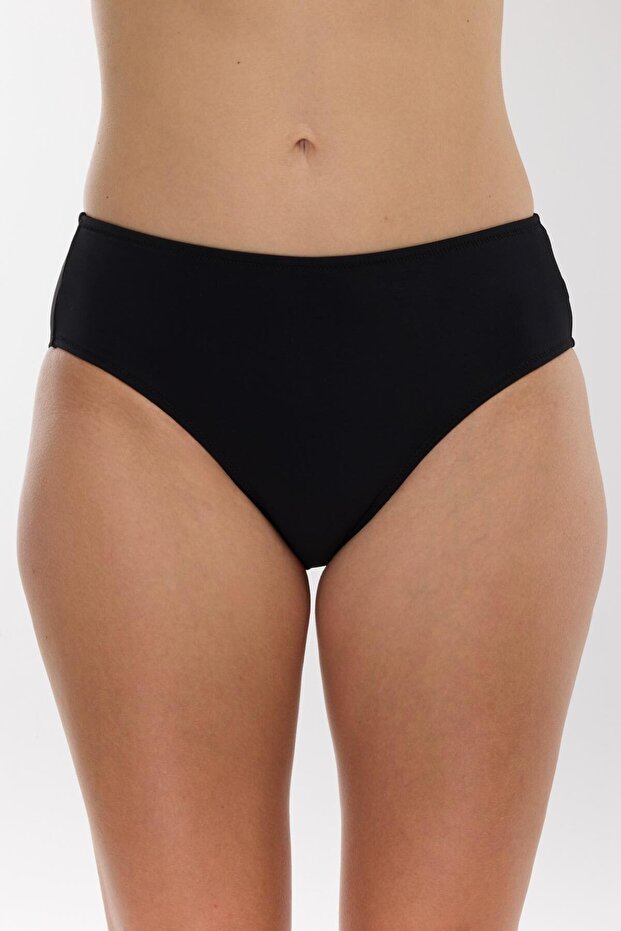 63069 Black Semi-High Waist Bikini Bottom