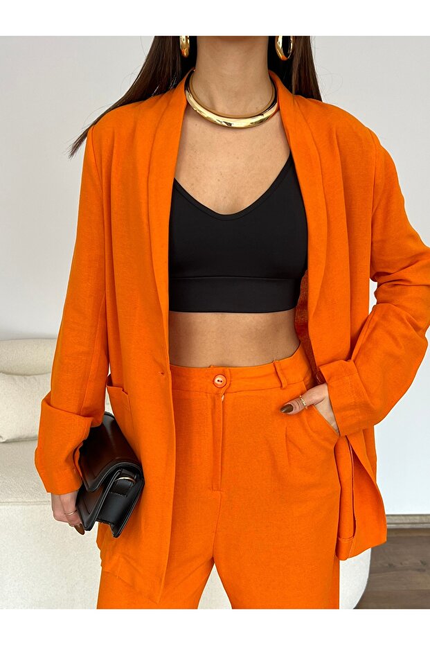 Σετ παντελόνι λινό - 5