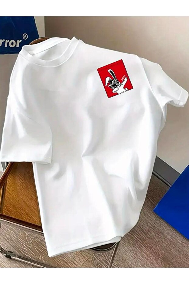 تي شيرت أساسي مطبوع - 1