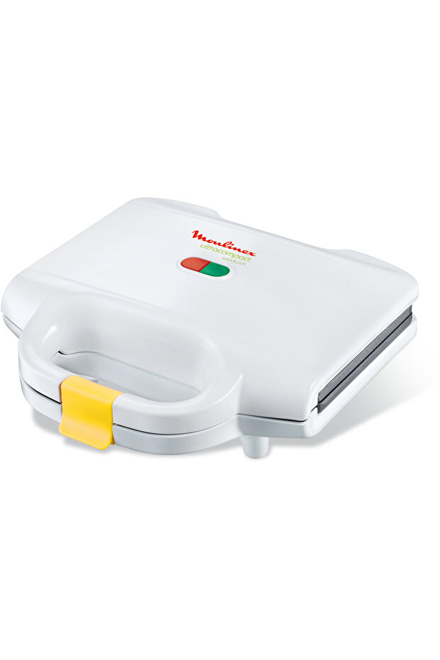 Sandwich Maker | Ultracompact | Non-Stick Plates | 700W | Easy to Clean | White SM154042
