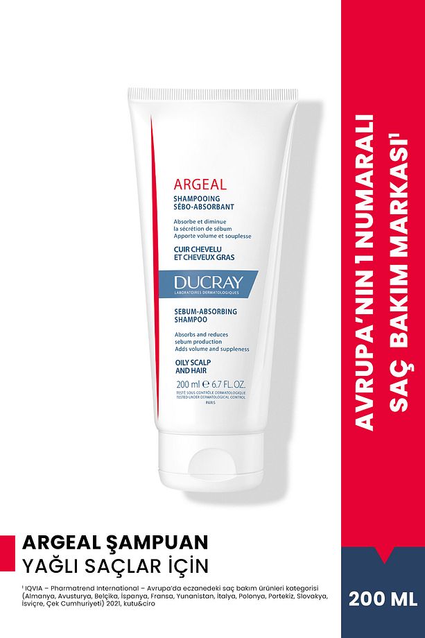 Argeal Şampuan Yağlı Saçlar için Şampuan 200ml - 1