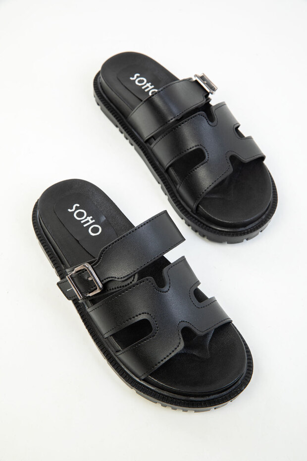 Schwarzer Damen-Slipper 19215 - 2