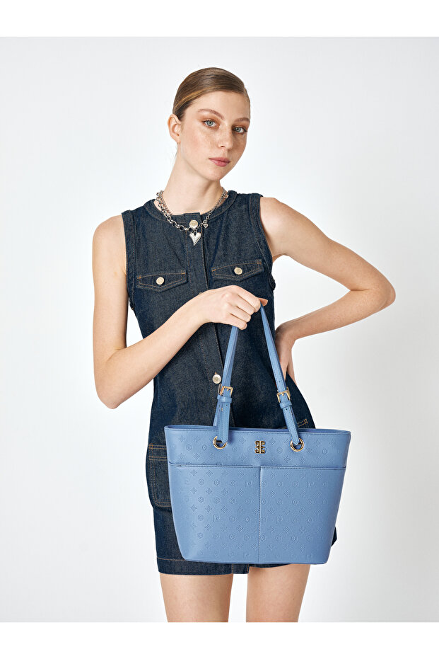 Light Blue Women's Shoulder Bag 05Po25Y2001