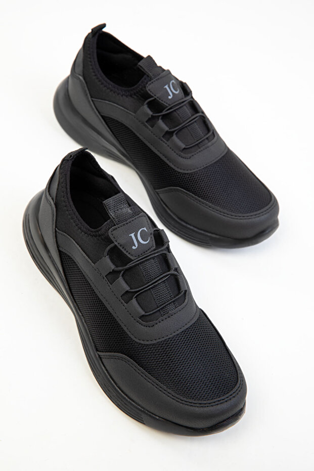Black-Black Women's Sneakers 20360