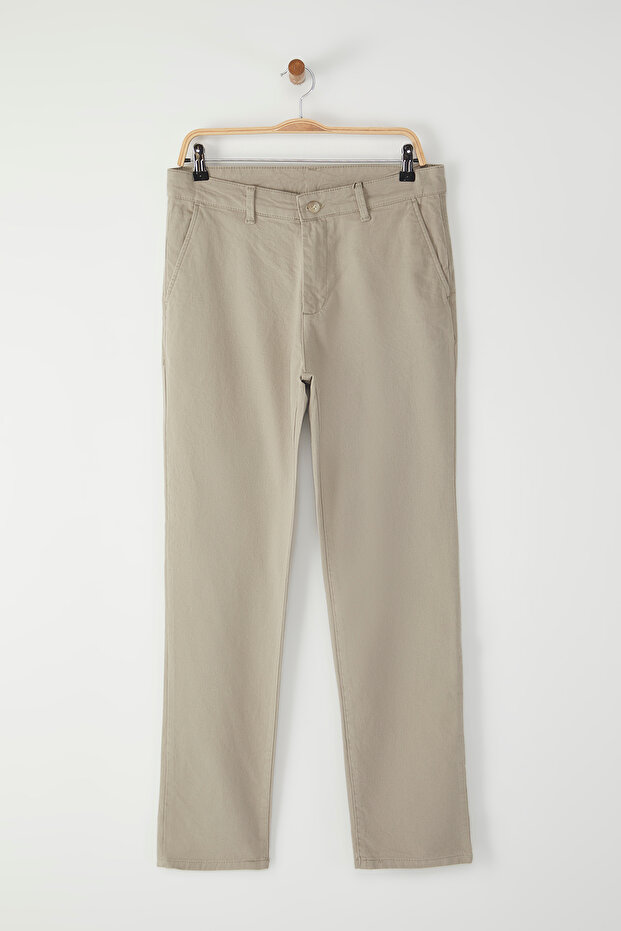 Taş Regular Fit Basic Chino Esnek Gabardin Pantolon TMNSS25PL00019 - 6