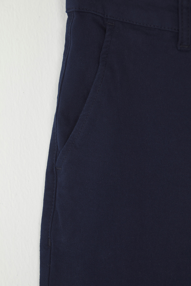 Lacivert Regular Fit Basic Chino Esnek Gabardin Pantolon TMNSS25PL00019 - 9