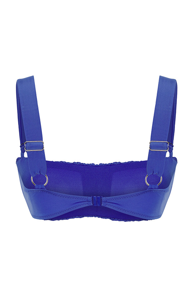 Saks Drapeli Bralette Kaplı Bikini Üstü TBESS25BU00045 - 6