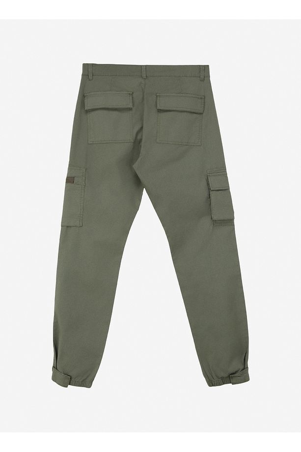 Lastikli Paça Sarı - Yeşil Erkek Kargo Pantolon ONSCAM PAW CARGO CUFF RIBSTOP 0147 - 2