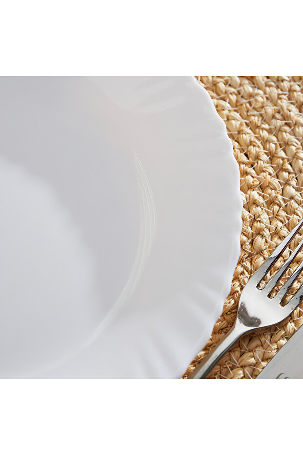 طبق عشاء من لؤلؤ الأوبال - 25 سم - 2