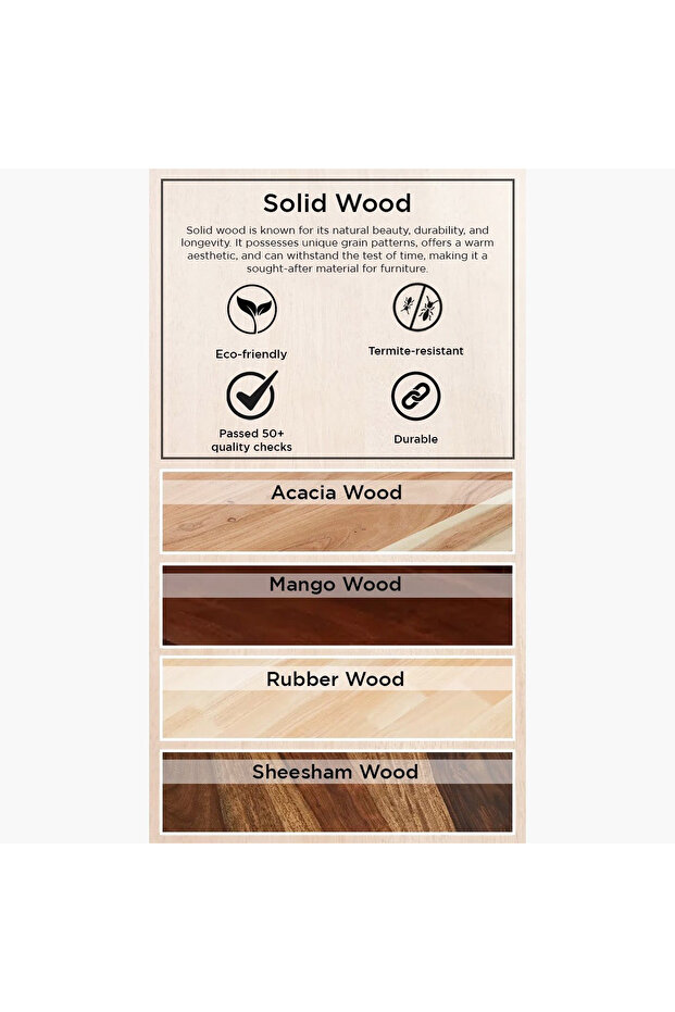 Vendra Rodi Solid Wood Coffee Table - 8