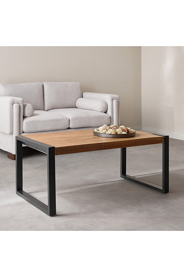 Vendra Rustic Solid Wood Top Coffee Table - 1