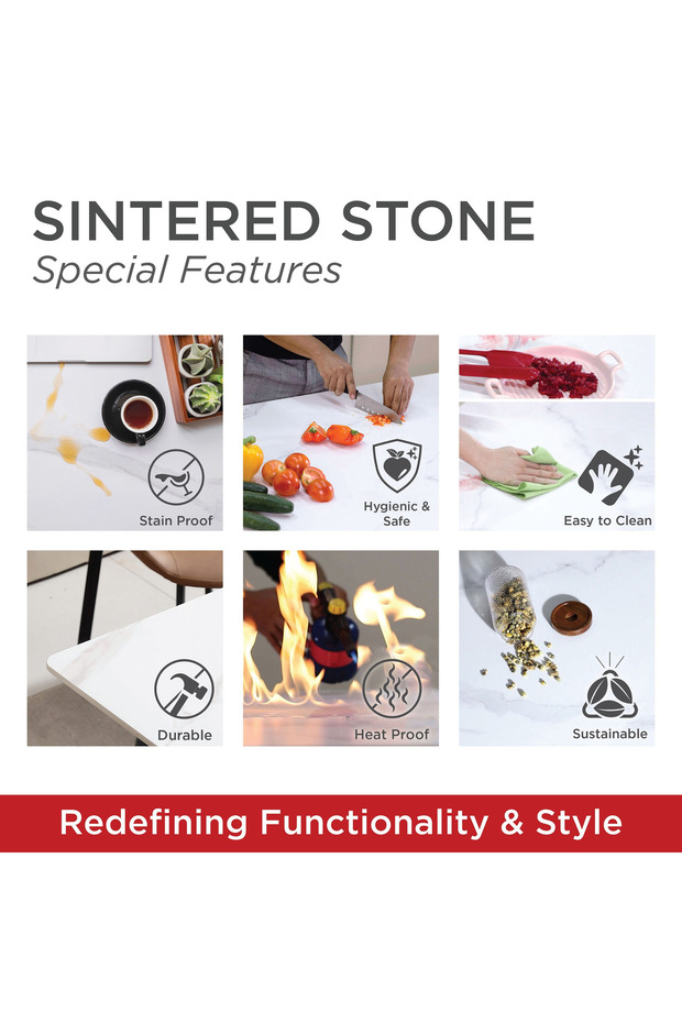 طاولة لوسينا النهائية المصنوعة من الحجر المسحوق - 8