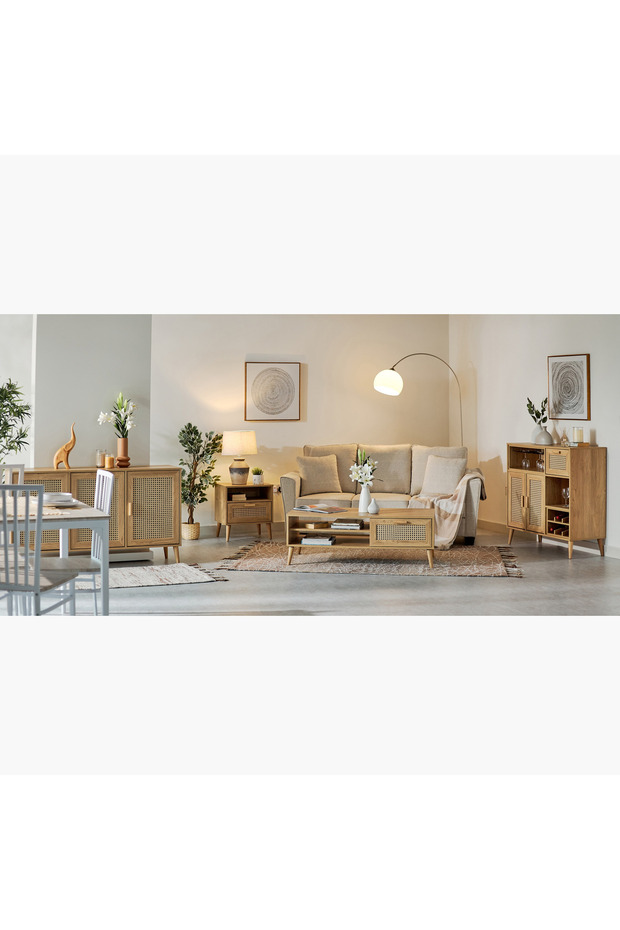 طاولة جانبية من الخيزران النوردي - 7