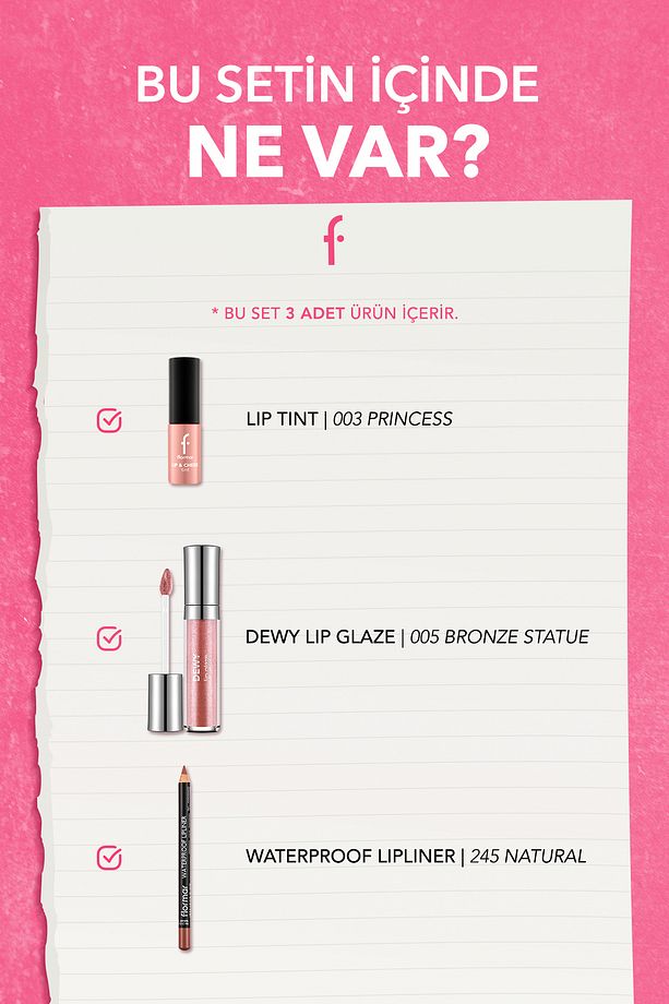 Perfect Lip Combo 3'lü Dudak Makyajı Seti - 2