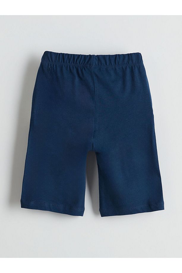 Beli Lastikli Basic Erkek Çocuk Pijama Şort - 2