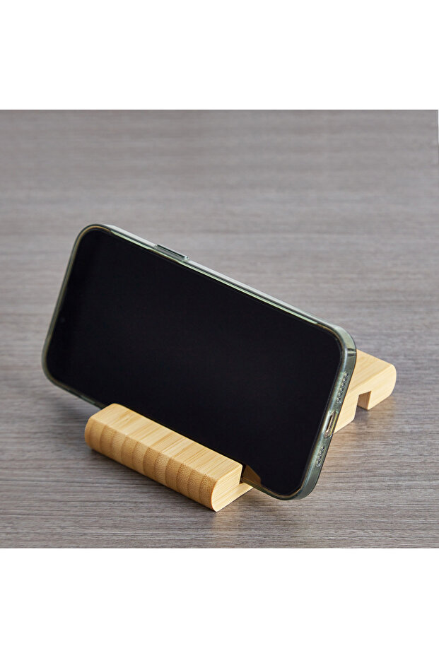 حامل الجوال من الخيزران - 1