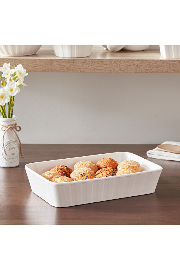 طبق مستطيلي سوبريم - 30x19x6.5 سم - 1