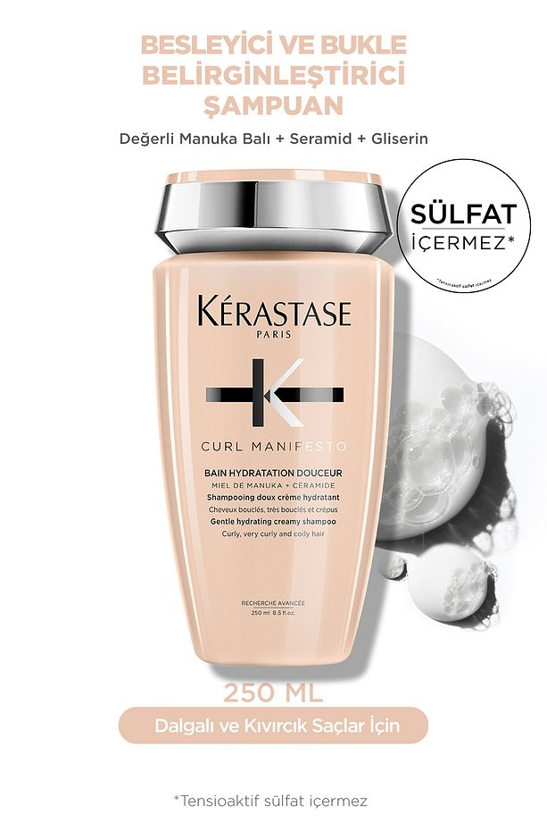 Curl Manifesto Bain Hydratation Douceur Kıvırcık Saçlar Için Besleyici Şampuan 250 ml 250 - 1
