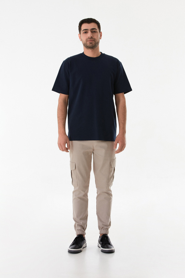 Basic Dik Yaka Tişört - 1