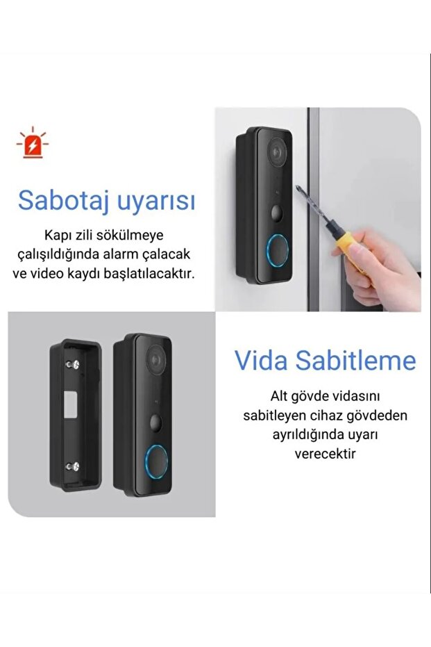 BZ-1 Tuya Akıllı Video Kapı Zili - 3