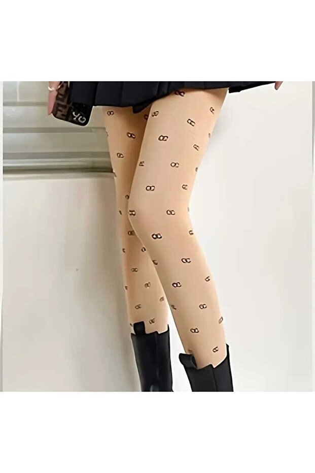 KALIN BASKILI KÜLOTLU ÇORAP - 2