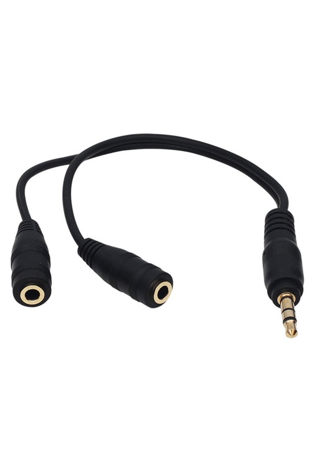 Headphone Multiplexer 3.5 mm Male/2 Stereo Female 20 cm Y Cable