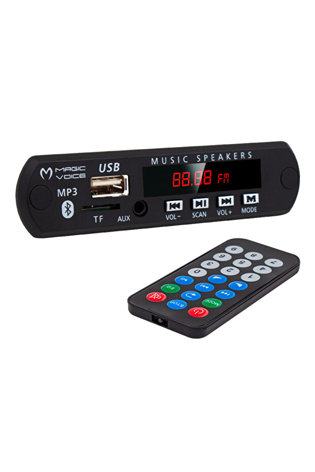 مشغل أقراص مدمجة رقمي للسيارة Powermaster M515 مع منافذ USB/AUX/SD وراديو FM وبلوتوث بدون ميكروفون