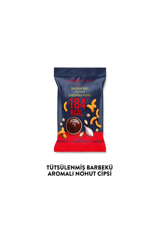 Tütsülenmiş Barbekü Aromalı Nohut Cips Seti, 50g X 6 Adet - 8