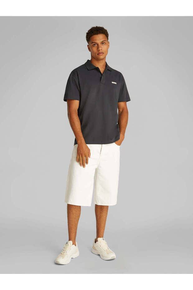 Jeans Siyah Erkek Polo T-Shirt J30J327534BA1 CK LABEL POLO - 3