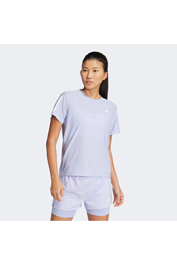 Own The Run Kadın Mor Koşu T-Shirt - 1
