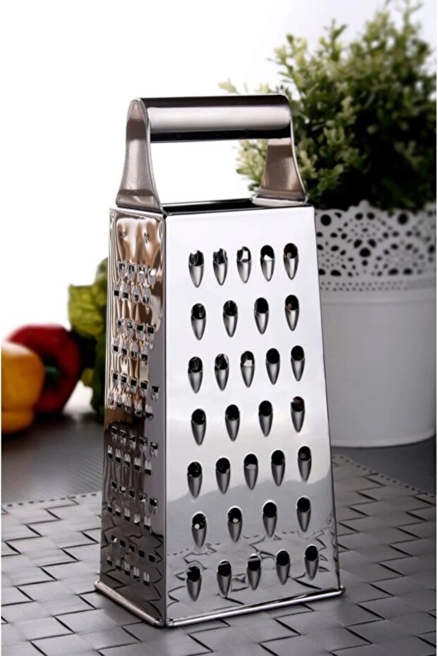 4 Sided Sharp Large Size Stainless Steel Grater Metal Handle Grater