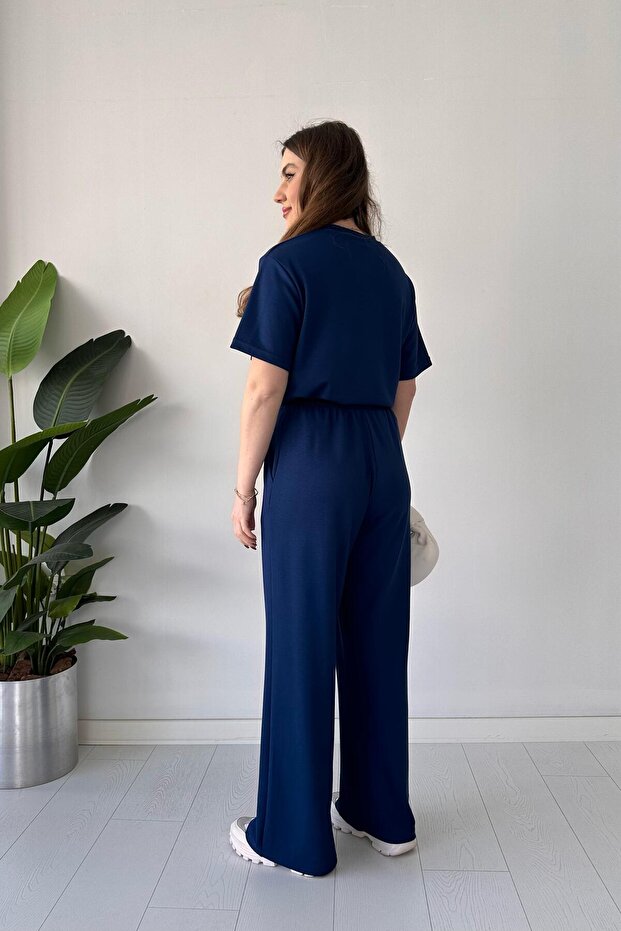 Κοντομάνικο Basic Σετ Navy Blue - 4