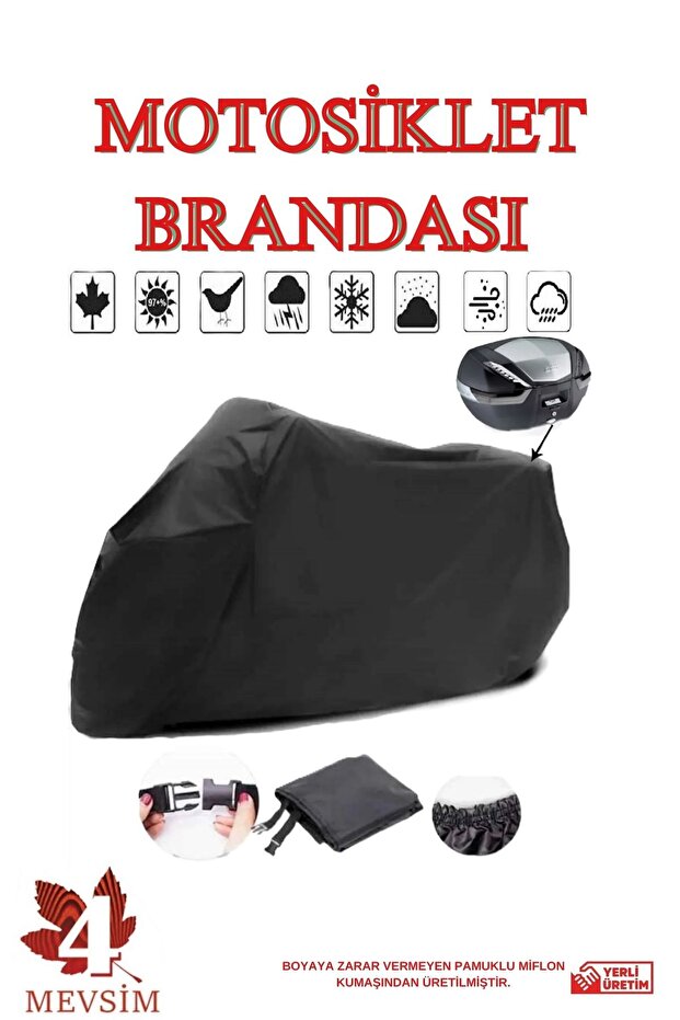 Black Topcase Keeway Arn 150 Motorcycle Tarpaulin