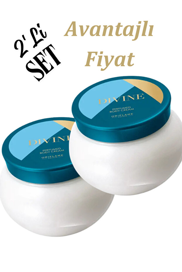 DIVINE - كريم الجسم المعطر للنساء 250 مل، عبوة من قطعتين