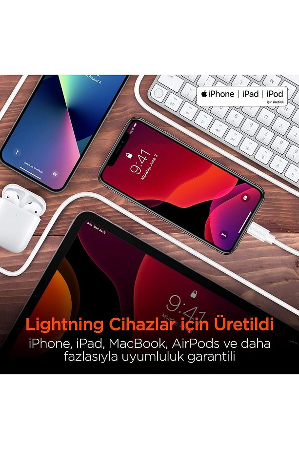 Mfı Lisanslı Lightning Şarj Kablosu 1.2m- Beyaz - 4