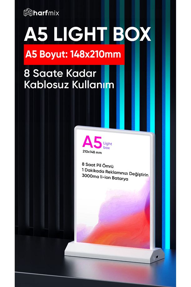A5 Lightbox Işıklı Tabela - 1