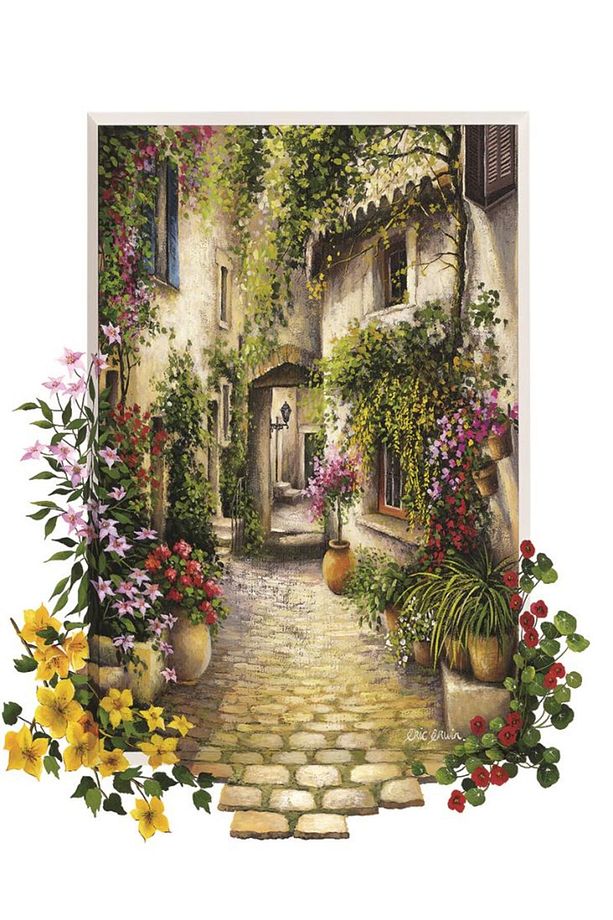 Çiçekli Ara Sokak 500 Parça Puzzle - 2
