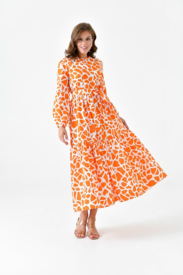 Rochie cu model geometric - 2