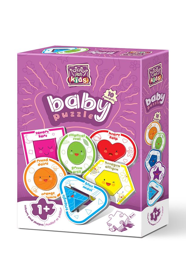 Art Kids Şekiller Ve Renkler Baby Puzzle - 1