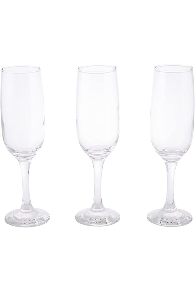 Romantic Stem Tumbler 3Pcs L(5CM) XW(5CM) XH(21CM) Transparent