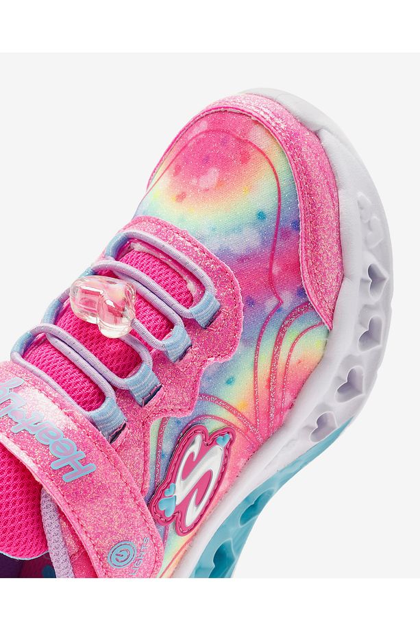 Flutter Heart Lights - Groovy Swirl Büyük Kız Çocuk Pembe Işıklı Spor Ayakkabı 303253l Hplv - 8