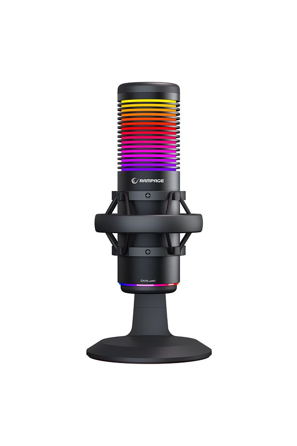 Bemol Siyah Rgb Shock Mount Oyuncu Mikrofonu Yayıncı Mikrofonu Youtuber Mikrofonu - 2