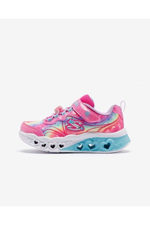 Flutter Heart Lights - Groovy Swirl Büyük Kız Çocuk Pembe Işıklı Spor Ayakkabı 303253l Hplv - 1