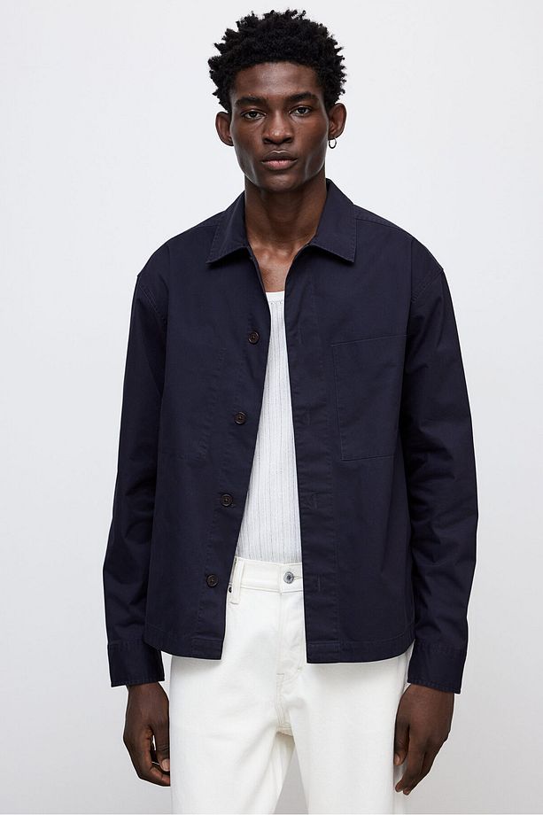Regular Fit Gabardin Overshirt Gömlek - 1