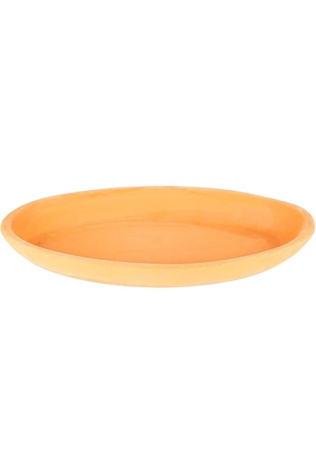 Oval Flat 15Cm X 28Cm X 4Cm Clay Colour