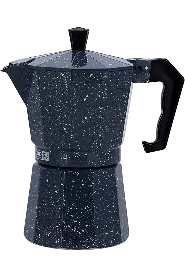 450ml Aluminum Espresso Coffee Maker – Stay Cool Handle, Gas & Electric Stove Compatible
