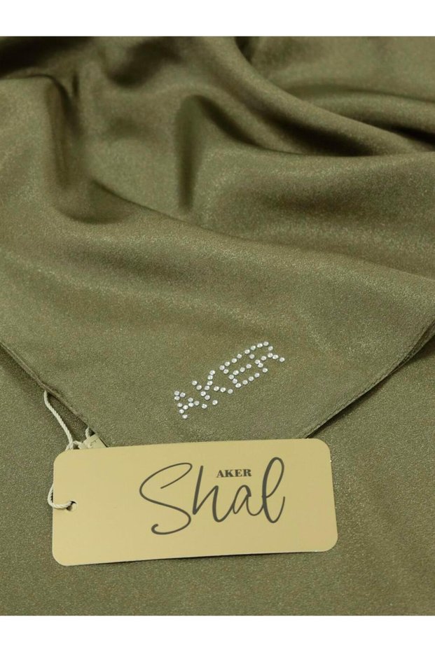 Khaki Green Crystal Shawl - 3030100 -953 Model